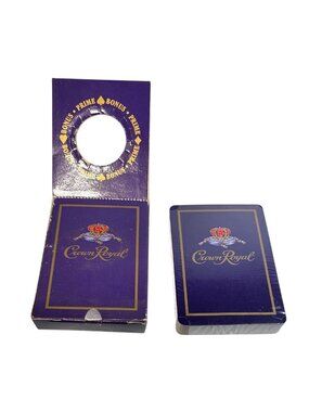 Crown Royal Playing Cards In Purple Box Cards Sealed Box Damaged